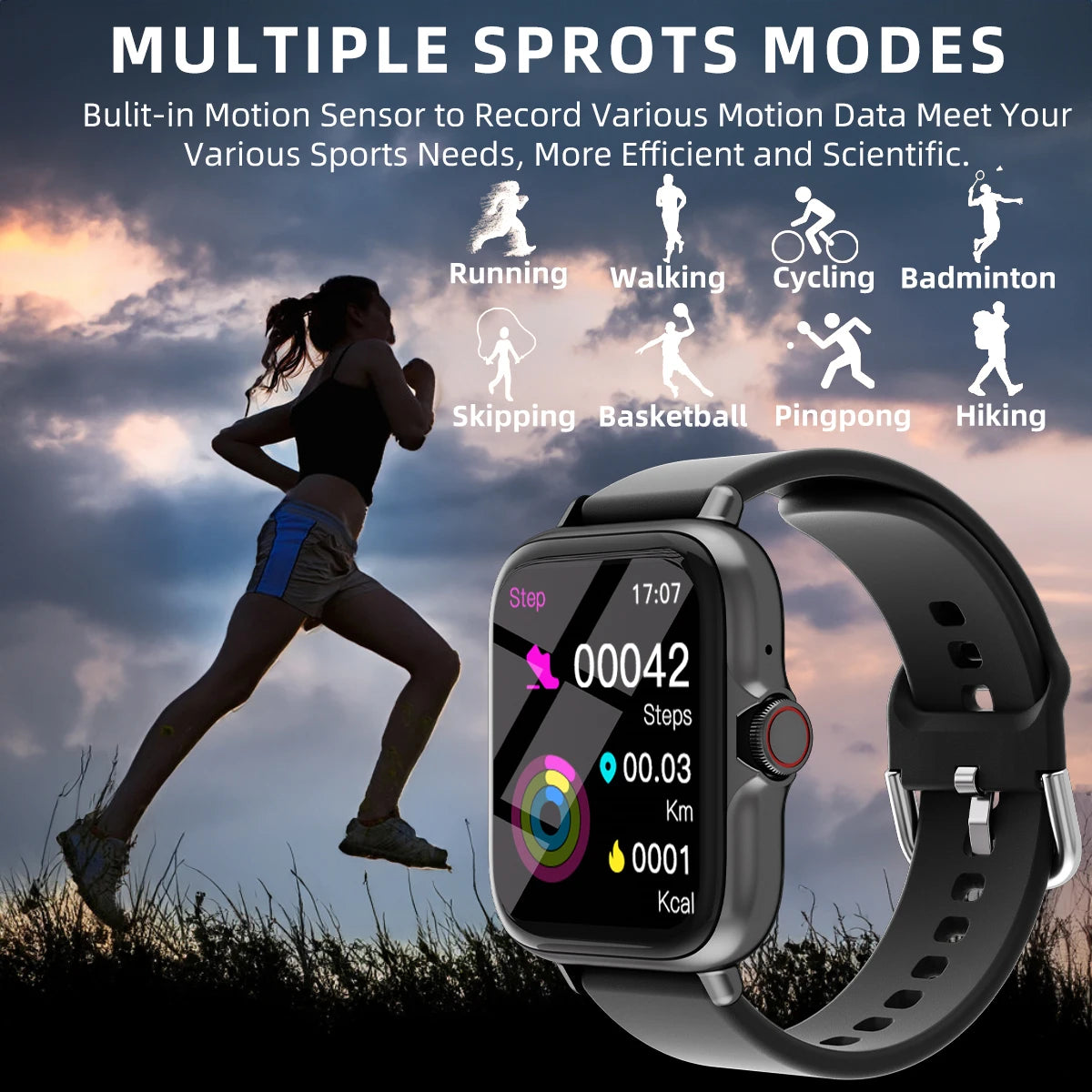 SmartFit 1.83" Waterproof Watch