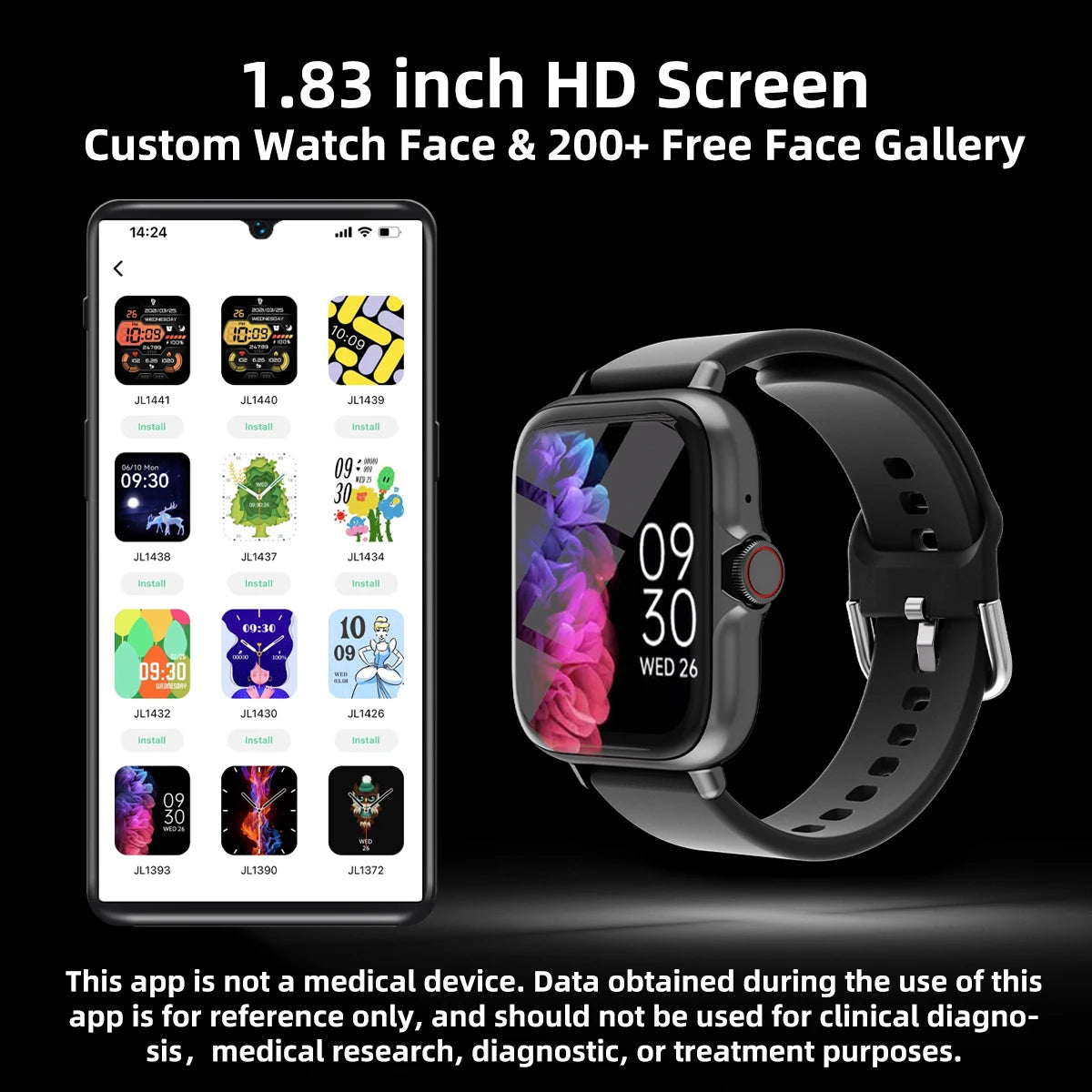 SmartFit 1.83" Waterproof Watch
