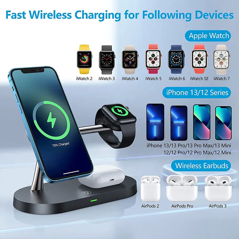 ChargeHub™ 3-in-1 Wireless Charging Stand