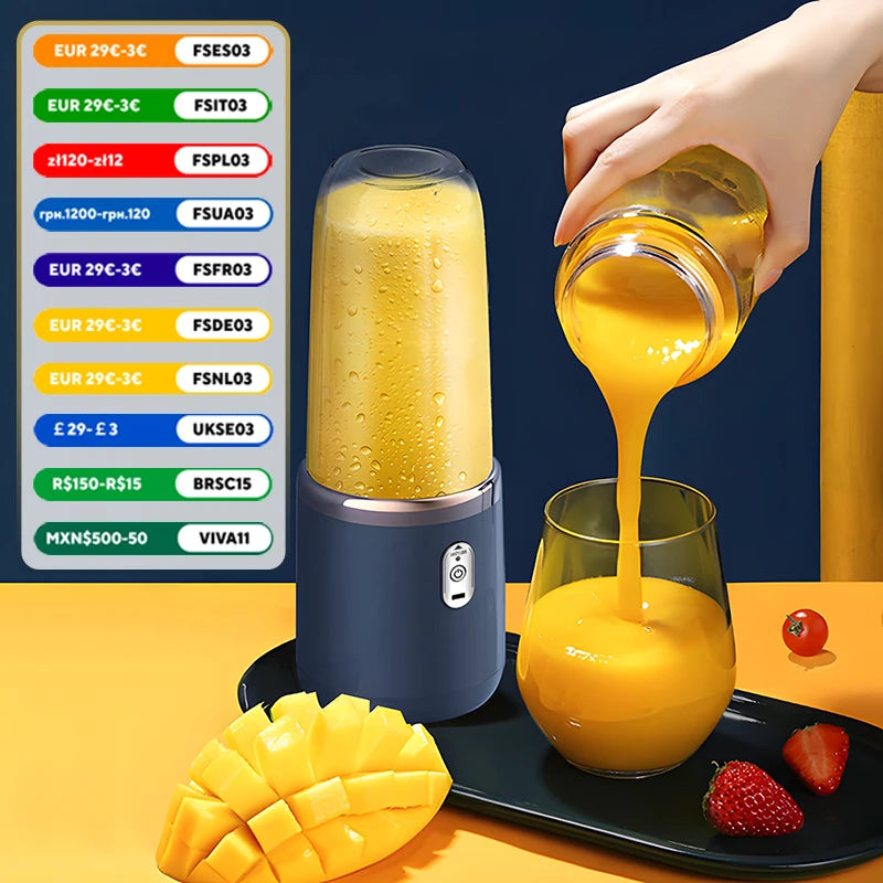 BlendPro™ Double Cup USB Juicer Blender