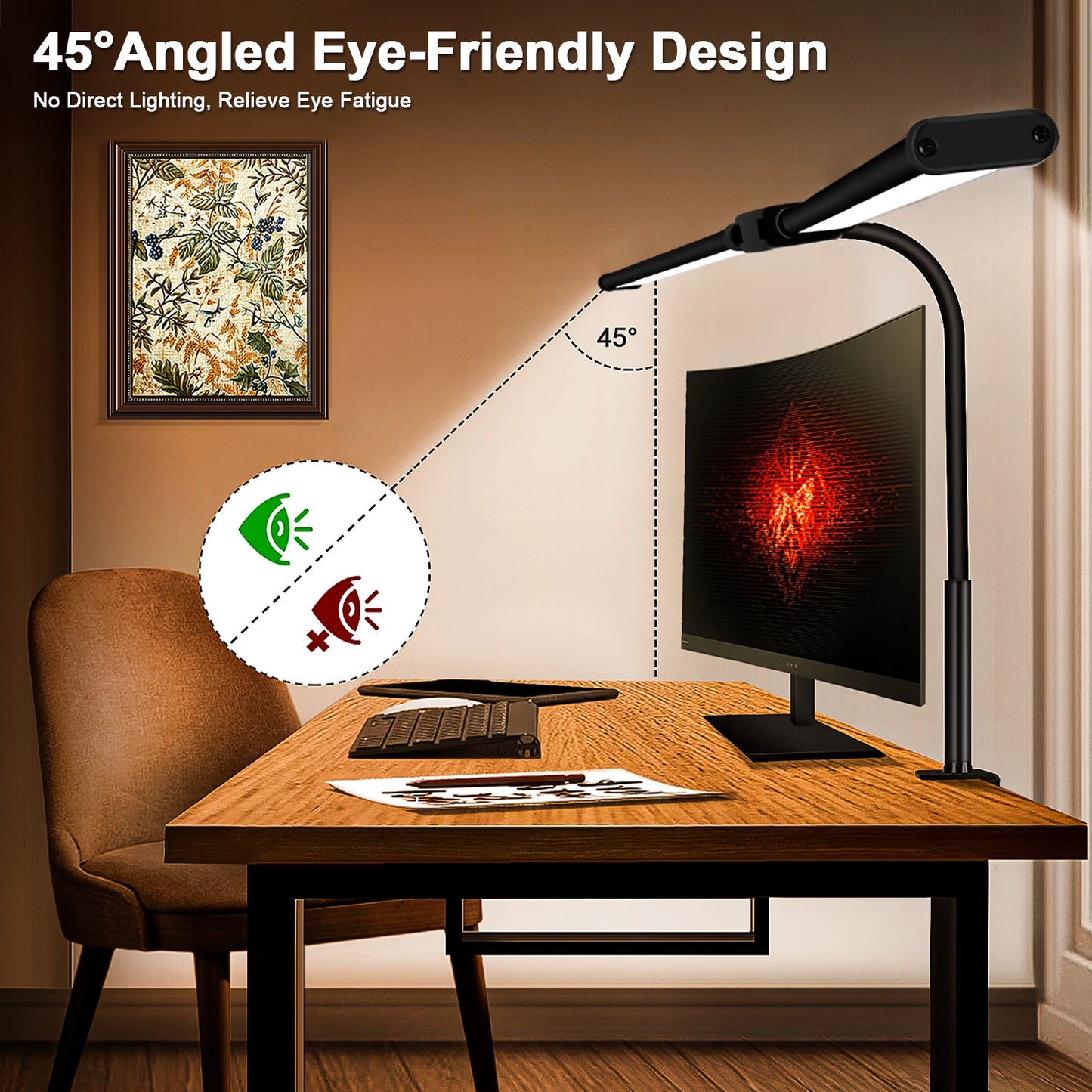 BrightDesk™ Double-Head LED Clip Lamp