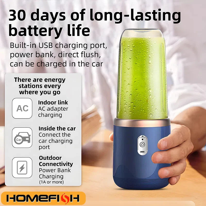 BlendPro™ Double Cup USB Juicer Blender