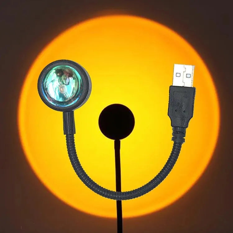 SunGlow™ USB LED Sunset Projection Lamp