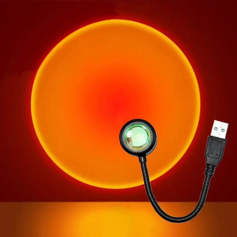 SunGlow™ USB LED Sunset Projection Lamp