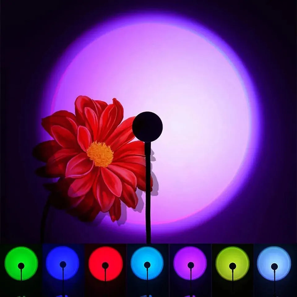 SunGlow™ USB LED Sunset Projection Lamp