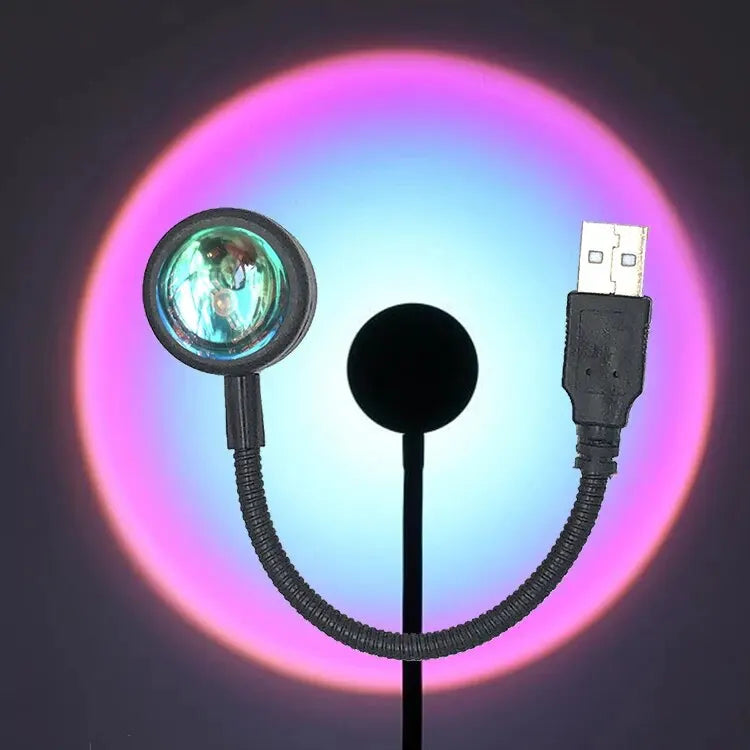 SunGlow™ USB LED Sunset Projection Lamp