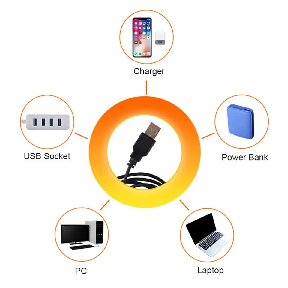 SunGlow™ USB LED Sunset Projection Lamp